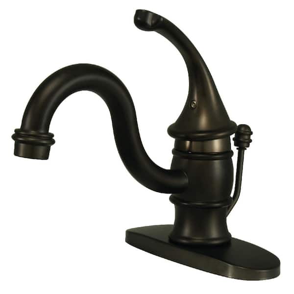 Kingston Brass Georgian Single Hole Single-Handle Bathroom Faucet in Oil Rubbed Bronze