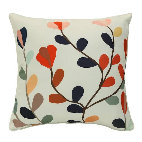 OUTDOOR DECOR BY COMMONWEALTH 18 in. x 18 in. Urban Chic Outdoor Pillow Throw Pillow in Multi Includes 1-Throw Pillow