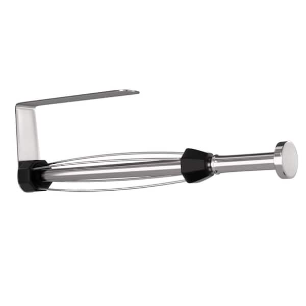 11.6 in. H x 4 in. W Sliver Wall Mount Paper Towel Holder Under Cabinet with Ratchet Mechanism
