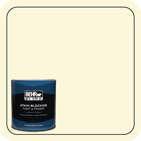 BEHR ULTRA 1 qt. #PPL-10 Warm Sun Satin Enamel Exterior Paint & Primer