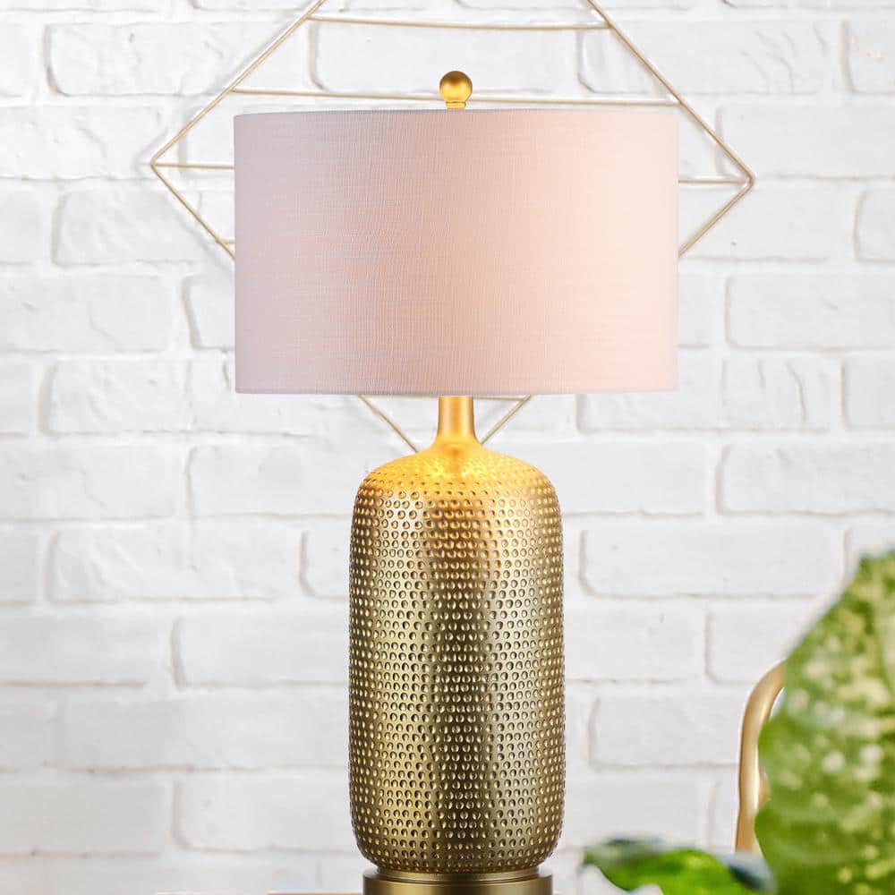 Sophia 30" Gold Resin Table Lamp with Linen Shade