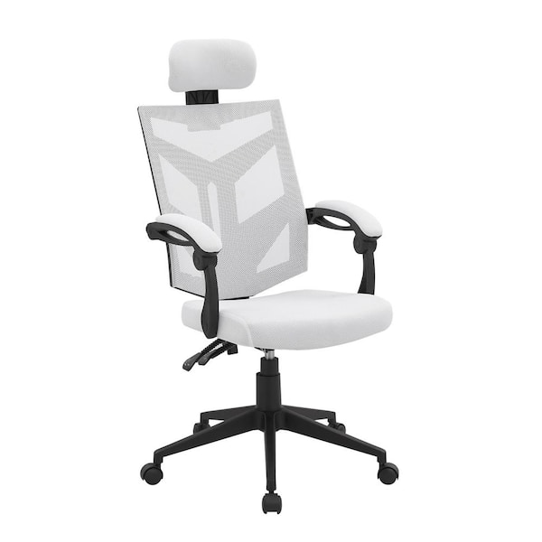 white ergonomic office desk