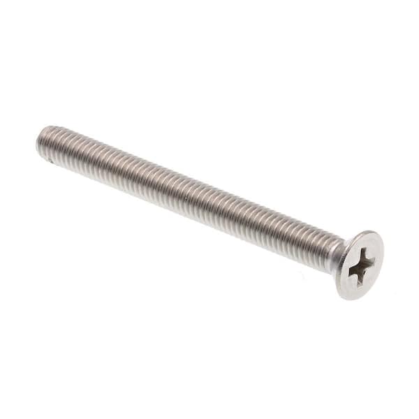 Prime-Line #10-32 x 2 in. Phillips Drive Flat Head Machine Screws (25-Pack)