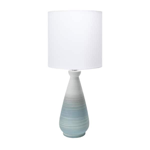 nuLOOM Magnolia 25 in. Green Coastal Table Lamp with Shade