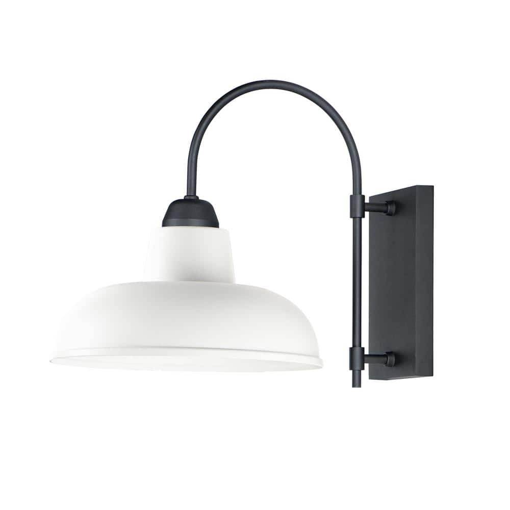 Industrial Black 1-Light Outdoor Hardwired Wall Sconce price history on PriceWatchPro