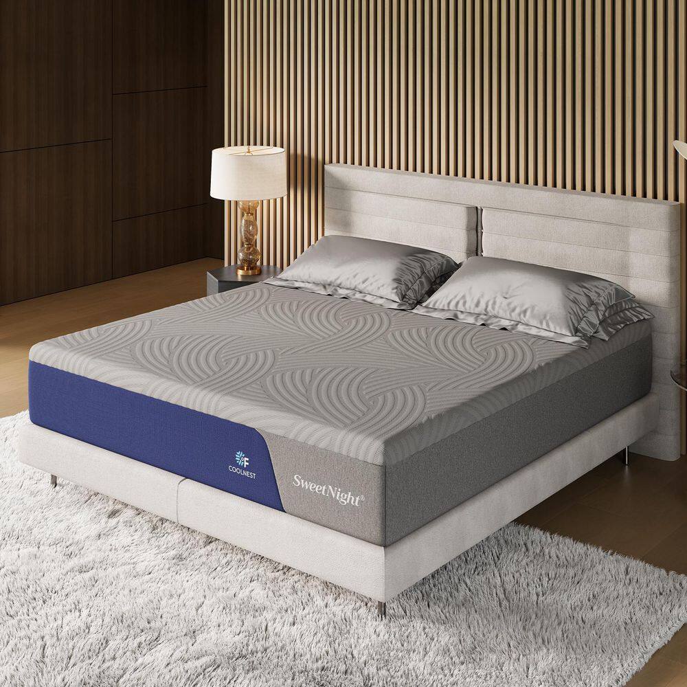 Cooling King Size Medium Memory Foam 14 in. Mattress, Both Sides Available - thumbnail 10