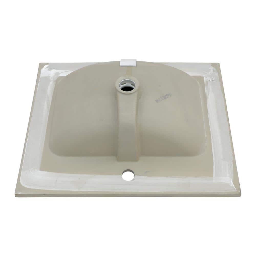 Glossy White Ceramic 24" Single Bathroom Vanity Top