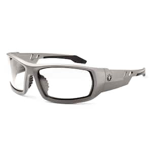 Ergodyne Skullerz Odin Matte Gray Anti-Fog Safety Glasses, Clear Lens ANSI  Certified ODIN - The Home Depot