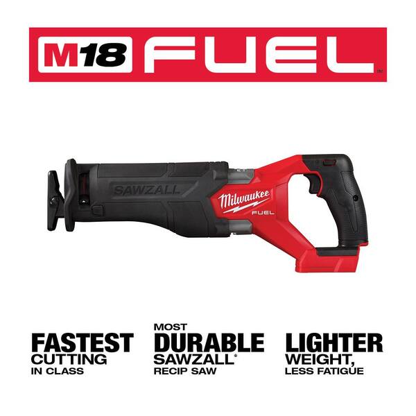 Milwaukee M18 Fuel Gen-2 18V Lithium-Ion Brushless Cordless Sawzall Reciprocating Saw and 7-1/4 in Circular Saw (2-Tool)