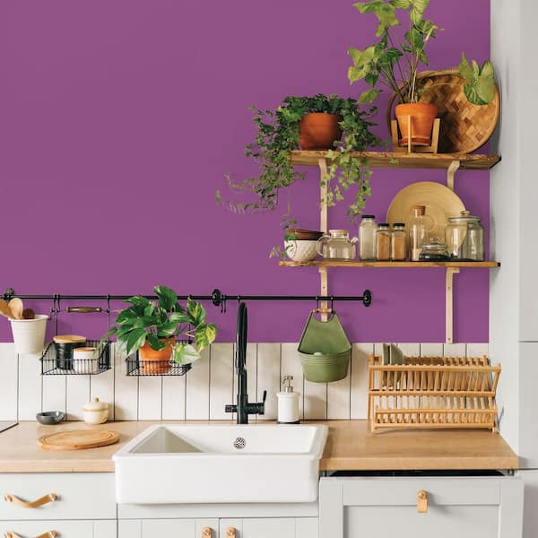 Glidden Premium 1 gal. PPG1251-7 Grape Juice Satin Interior Latex