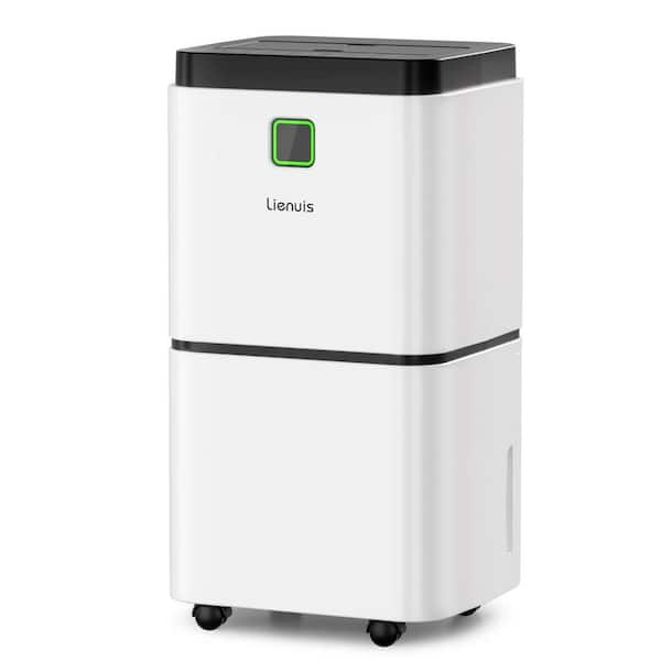 Elexnux 25 pt. 1,500 sq. ft. Dehumidifier for Home and Basements in White  with Bucket WXKJWBRY01 - The Home Depot