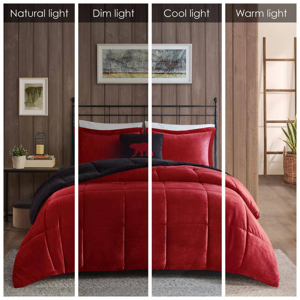 Woolrich Woolrich Alton Plush to Sherpa Down Alternative Comforter Set