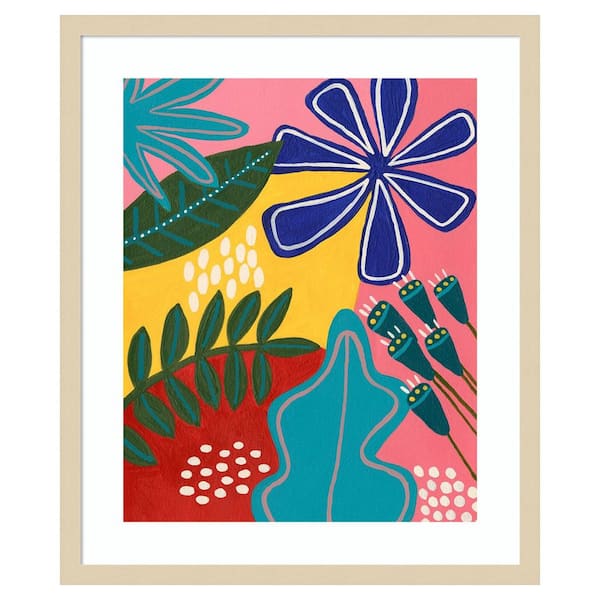 Amanti Art Bold Tropica II by Regina Moore 1 Piece Framed Giclee Abstract Art Print 25 in. x 21 in.