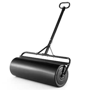 39 in. Push/Tow Fillable Lawn Roller in Black