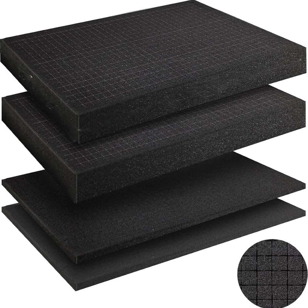 16x12x2 High-Density Foam Inserts for Gun Cases Toolboxes Board Games Customizable Shockproof Padding 4 Pcs price history on PriceWatchPro