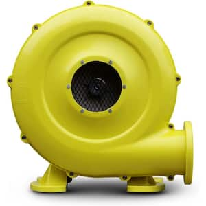 11. 6 in. 1 fan speeds Drum Fan in Yellow with 750-Watt 1.0HP Air Blower for Inflatable