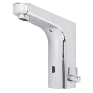 Sensorflo Battery Powered Single Hole Touchless Bathroom Faucet with Mixer in Polished Chrome