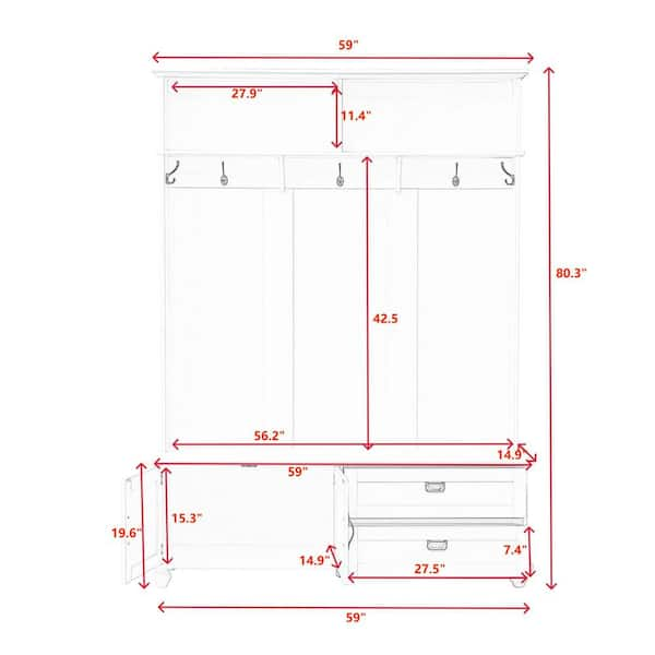 Mudroom bench height sale