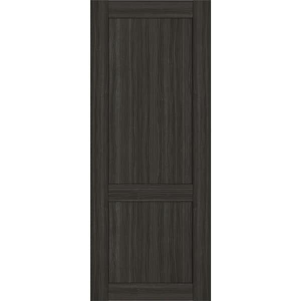 Belldinni 2-Panel Shaker 30 in. x 80 in. No Bore Gray Oak Solid Composite Core Wood Interior Door Slab
