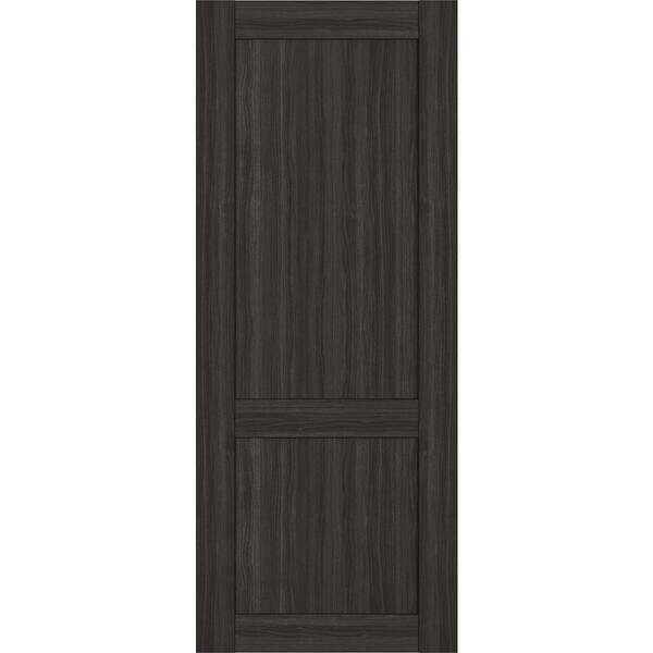 Belldinni 2 Panel Shaker 32 in. x 96 in. No Bore Gray Oak Solid Composite Core Wood Interior Door Slab