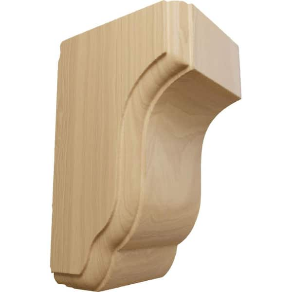 Ekena Millwork 2-1/2 in. x 2-3/4 in. x 4-1/2 in. Cherry Capistrano Mission Corbel