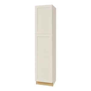 Avondale 18 in. W x 24 in. D x 84 in. H Ready to Assemble Plywood Shaker Pantry Kitchen Cabinet in Antique White