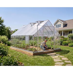 Balance 10 ft. x 16 ft. Hybrid Silver/Clear Polycarbonate DIY Greenhouse Kit