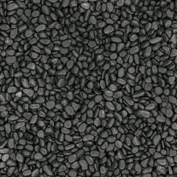 Polished Black 0.5 cu. ft . per Bag (0.75 in. to 1.25 in. Bagged Landscape Pebbles (1 Bag/0.5 cu. ft.)
