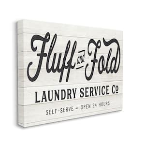 Farmhouse Laundry Advertisement Rustic Pattern By Lettered and Lined Unframed Print Abstract Wall Art 24 in. x 30 in.