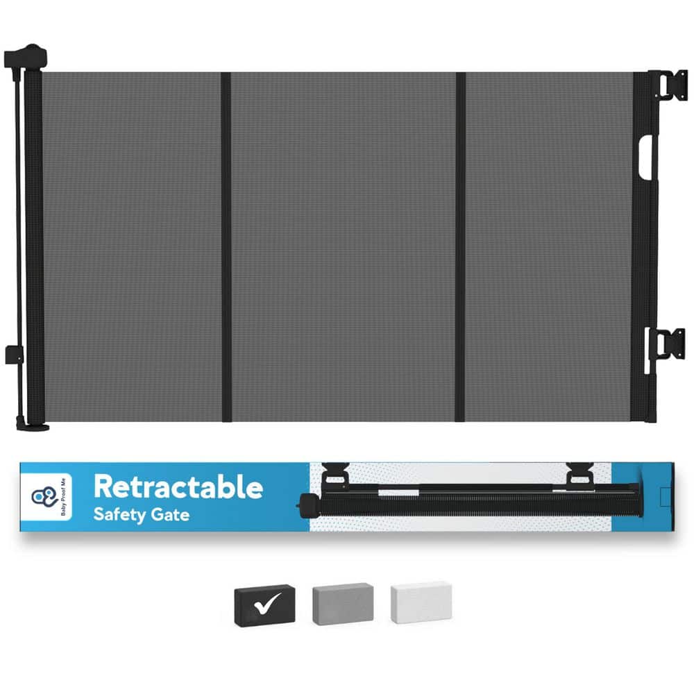 Baby and Pet Retractable Safety Gate, Mesh 71 in. W x 34 in. Tall price history on PriceWatchPro