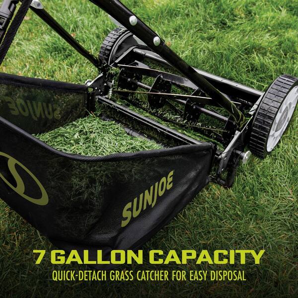 Sun Joe Mow Joe 18 in. Manual Push Walk Behind Reel Mower with