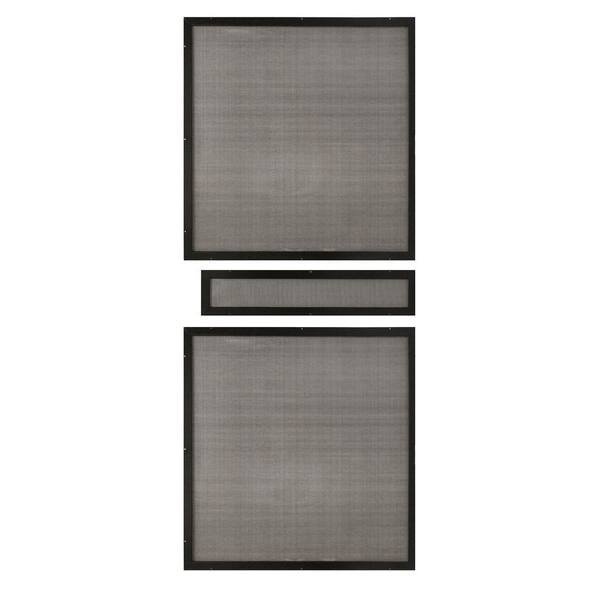 Unique Home Designs 36 in. x 80 in. Insect Screen Inserts for Premium Steel Security Picket Doors (3-Piece)