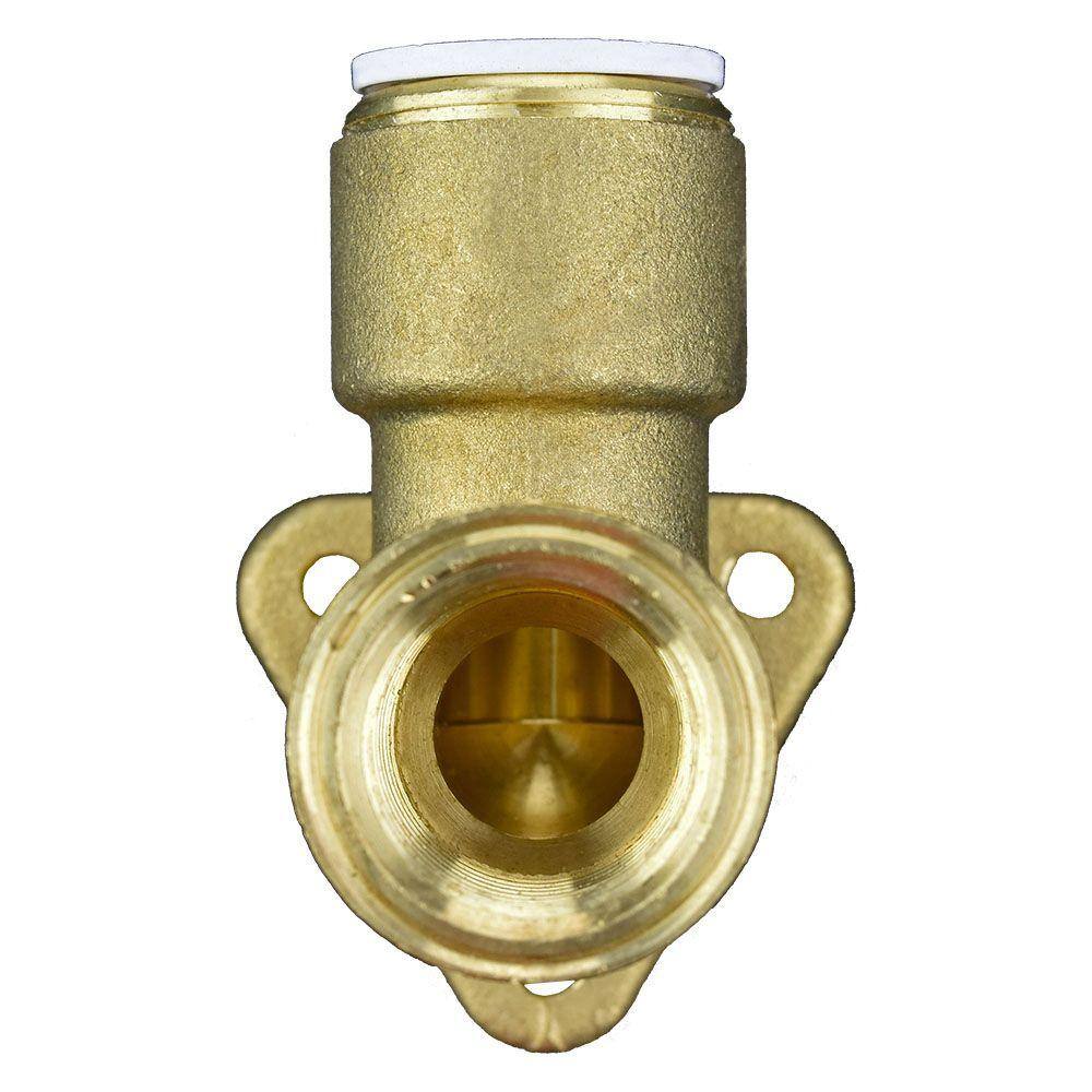 Jg Speedfit 1 2 In Brass 90 Degree Push To Connect Wing Back Elbow Fitting Wbi24 The Home Depot