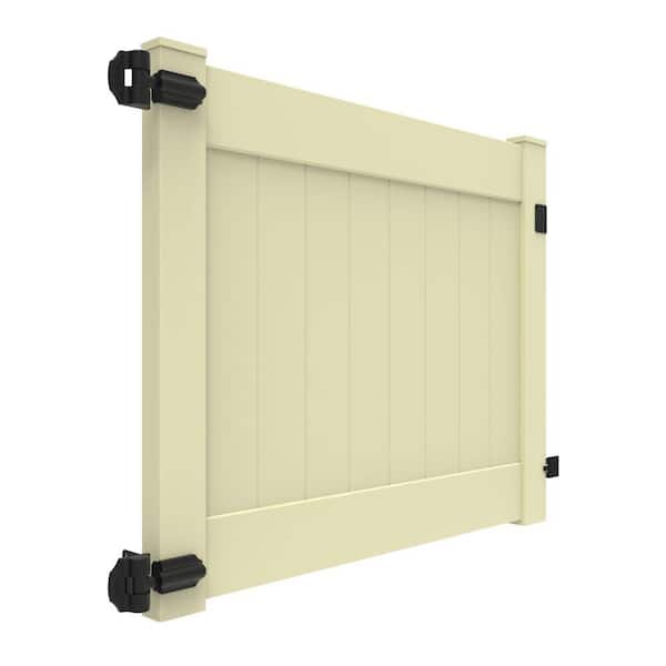 Linden 5-ft. x 4-ft. Sand Vinyl Fence Gate Kit