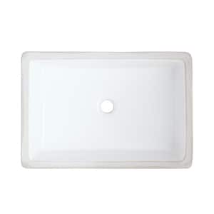 21.5 in. x 14.625 in. Ceramic Bathroom Undermount Sink in White CUPC 16GS-37009