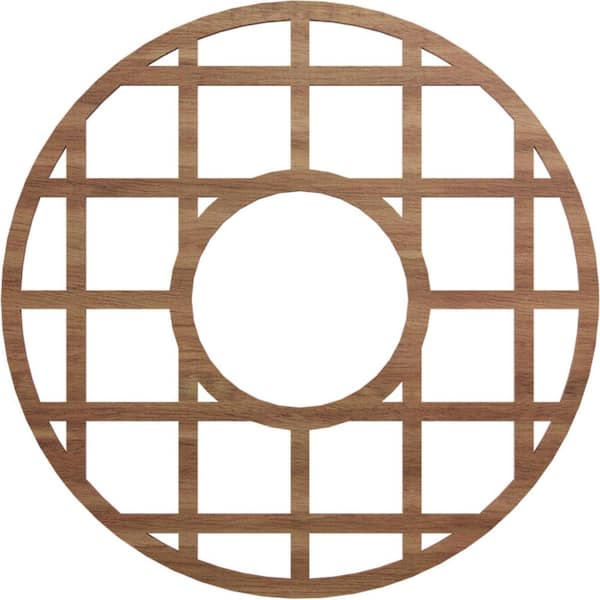 Ekena Millwork 0.25 in. x 7.25 in. x 20 in. Wood Medallion Moulding