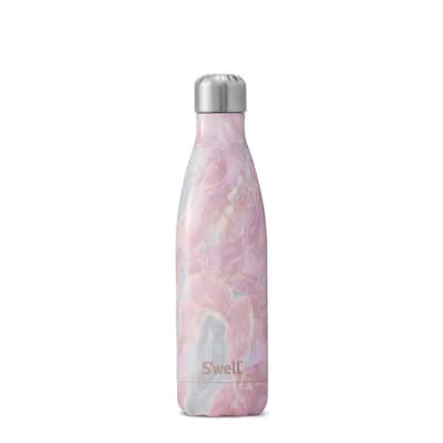 17 oz Geode Rose Stainless Steel Bottle Triple-Layered Vacuum-Insulated Water Bottle