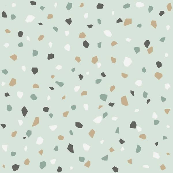 Chesapeake Green Ona Terrazzo Wallpaper Matte Non-Pasted Wallpaper Sample