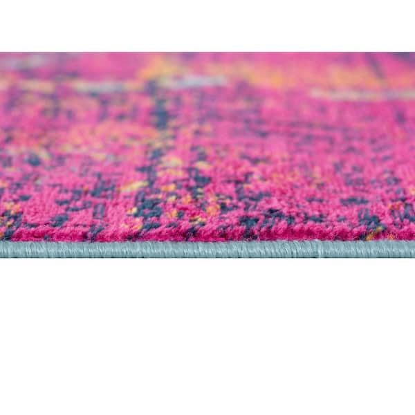 Savannah Multicolor (3 ft. x 5 ft.) - 2 ft. 6 in. x 4 ft. 9 in. Modern Abstract Area Rug Doormat Entrance Floor Mat