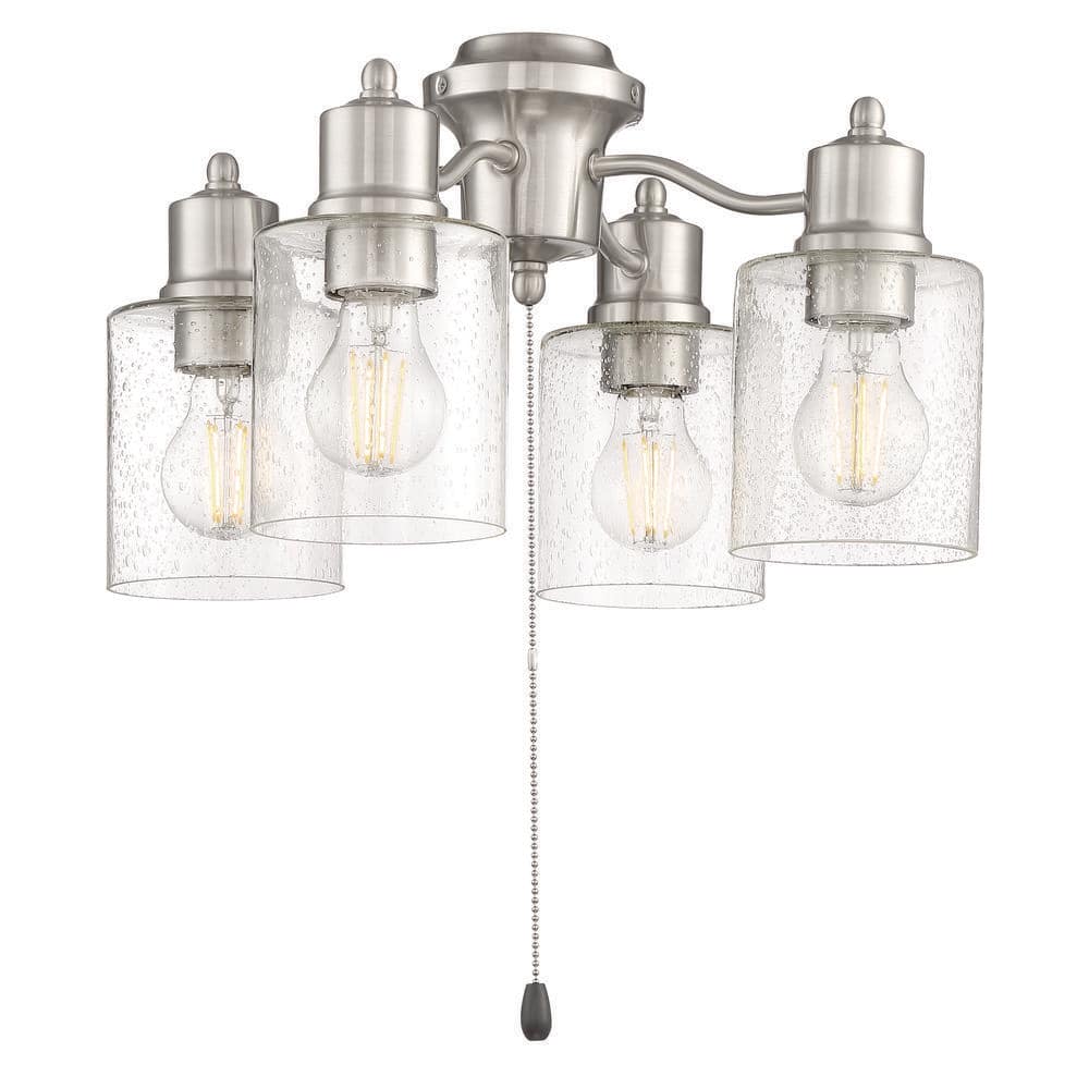 CRAFTMADE Unity 4-Light Indoor/Outdoor Brushed Polished Nickel Finish ...