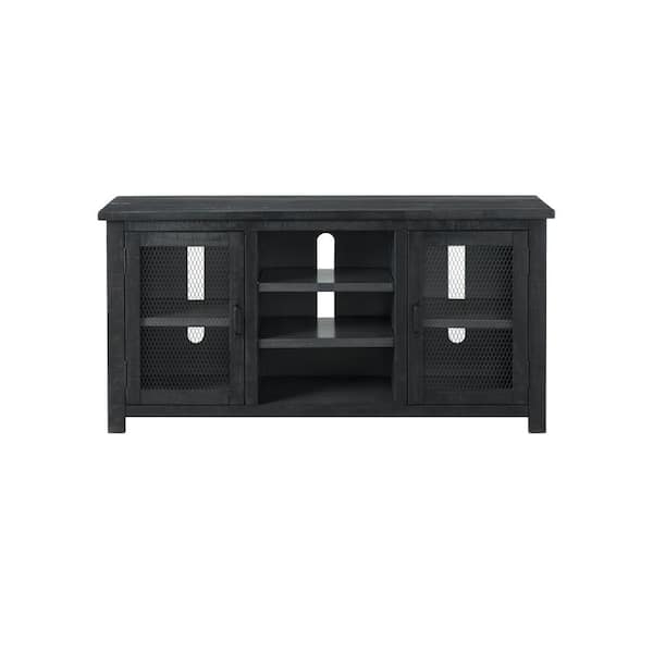 Martin Svensson Home Ventura Grey Wood TV Stand Fits TVs Up to 32 in. with Adjustable Shelves
