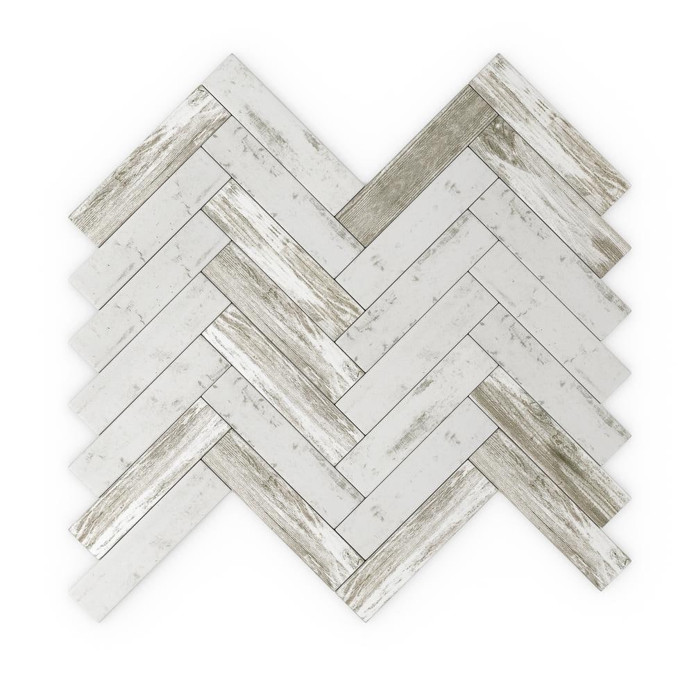 SpeedTiles Rustica Gray 12.20 in. x 11.57 in. x 0.2 in. Glass Peel and