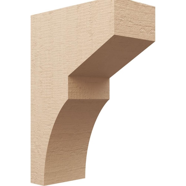 Ekena Millwork 12 in. x 36 in. x 24 in. Classic Monterey Rough Cedar Woodgrain TimberThane Corbel, Primed Tan