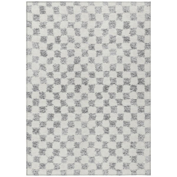 Chantille Machine Washable Indoor/Outdoor Abstract ACN1958 Gray 3 ft. x 5 ft. Area Rug