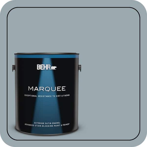 BEHR MARQUEE 1 gal. #N470-4 NorWester Satin Enamel Exterior Paint & Primer