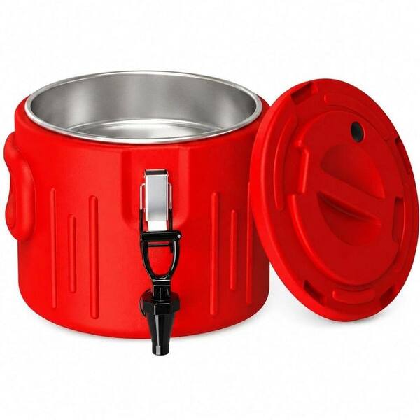 3.5 Gallon Insulated Beverage Dispenser with 304 Stainless Steel Interior, Portable Cooler Jug Spout