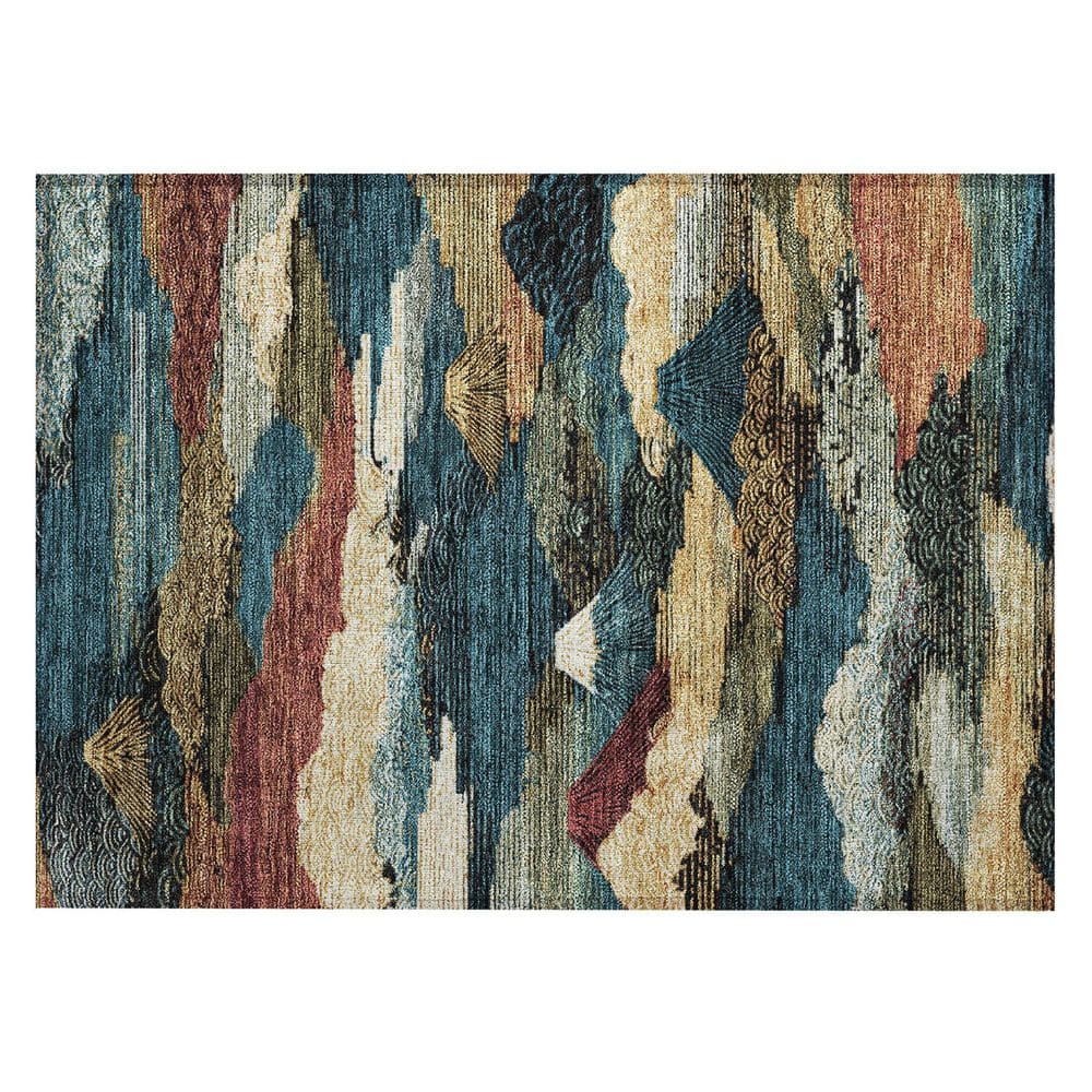 Chantille Machine Washable Indoor/Outdoor Abstract ACN2660 Black 2 ft. x 3 ft. Accent Rug price history on PriceWatchPro