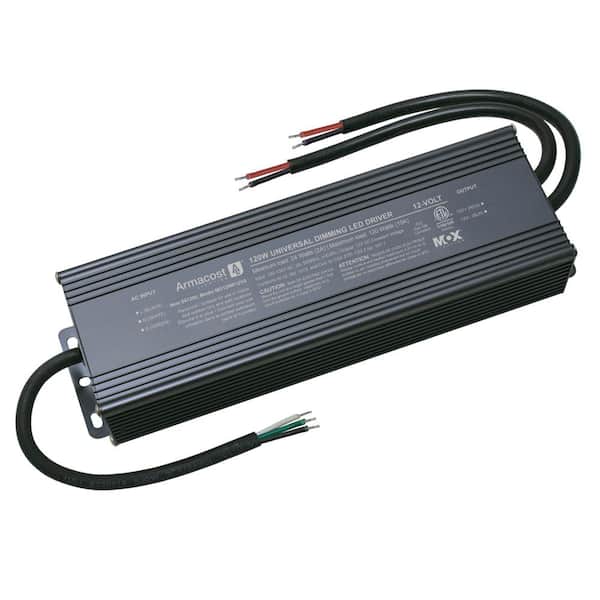 Armacost Lighting Black LED Dimming Driver (120-Watt, 12-Volt DC) Power Supply Transformer