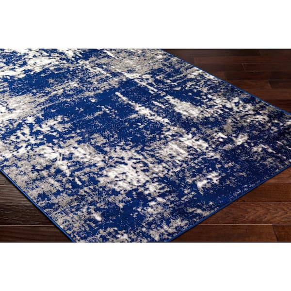 Rochella Dark Blue 7 ft. x 9 ft. Indoor/Outdoor Area Rug