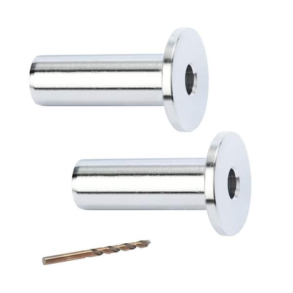 81 Pack T316 Stainless Steel Protector Sleeves for 1/8 in. Wire Rope Cable Railing, DIY Balustrade, Marine Grade, Silver